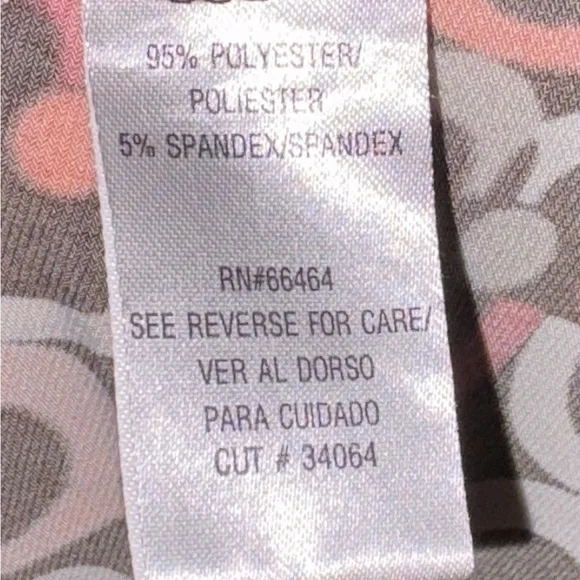 Women’s~STUDIO 1 Petite~Pink & Brown~Geometric Dress~SIZE 14P~EUC~SKU029 - Picture 8 of 12